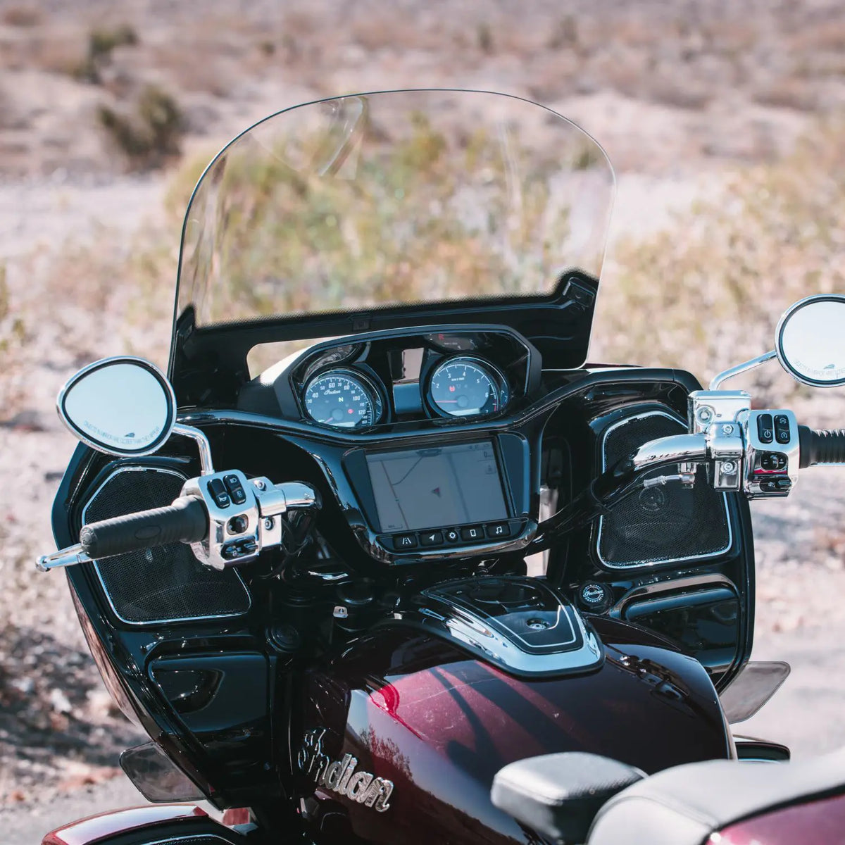 Indian Motorcycle Low Rise Handlebar - Polished Silver