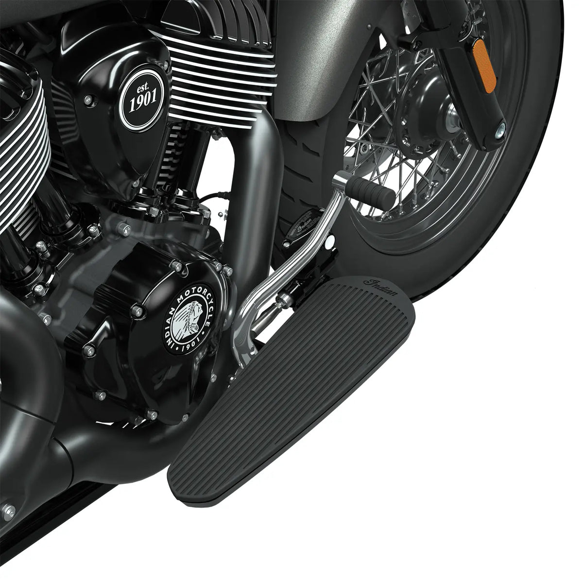 Indian Motorcycle Forward Foot Controls with Floorboards for Chief -  Cruiser Black