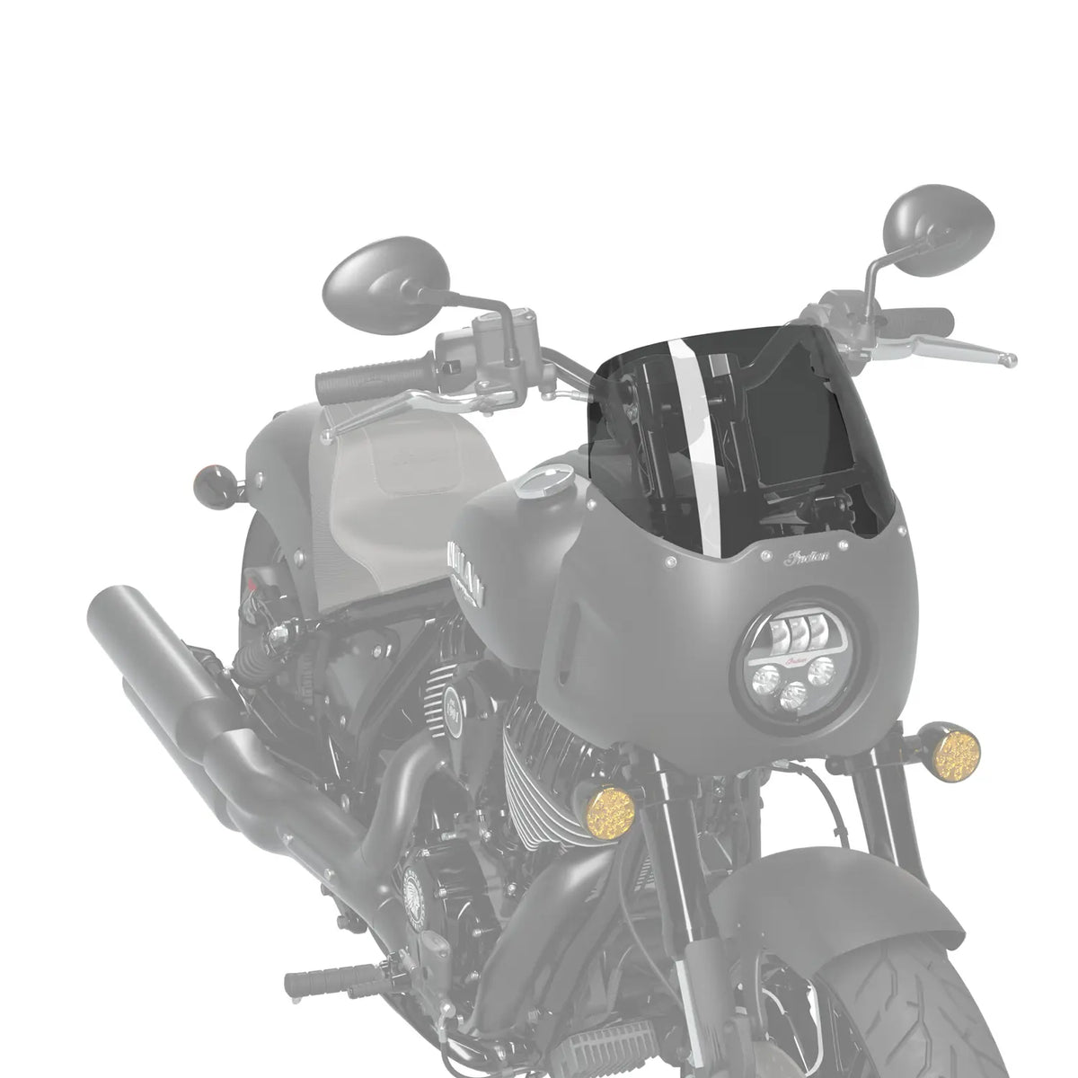 Indian Motorcycle Chief Mid Flared Tinted Wind Deflector