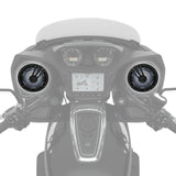 Indian Motorcycle PowerBand Audio Speakers with Bass Boost and UnderGlow, 6-1/2 in.