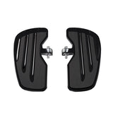 Indian Motorcycle Rider Floorboards with Inlays in Gloss Black - Pair