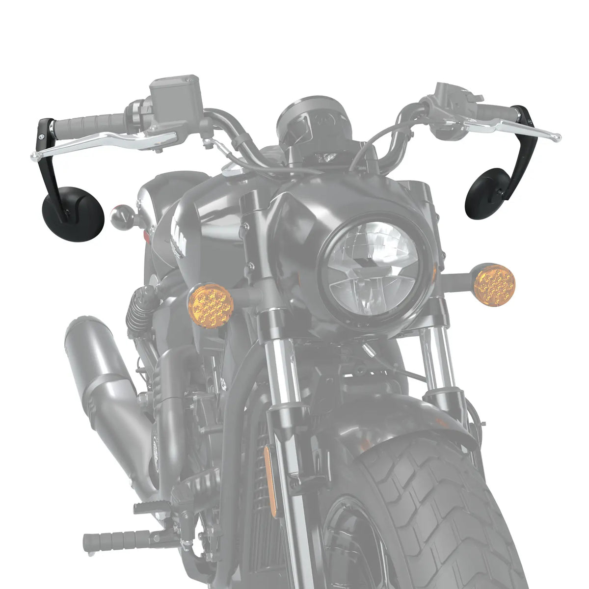 Indian Motorcycle Bar End Mirrors for Scout - Black, Pair