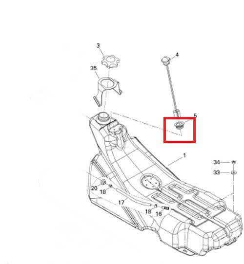 Can-Am or Ski-Doo Fuel Gauge Grommet