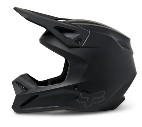 Fox Youth V1 Matte Black Helmet DOT/ECE