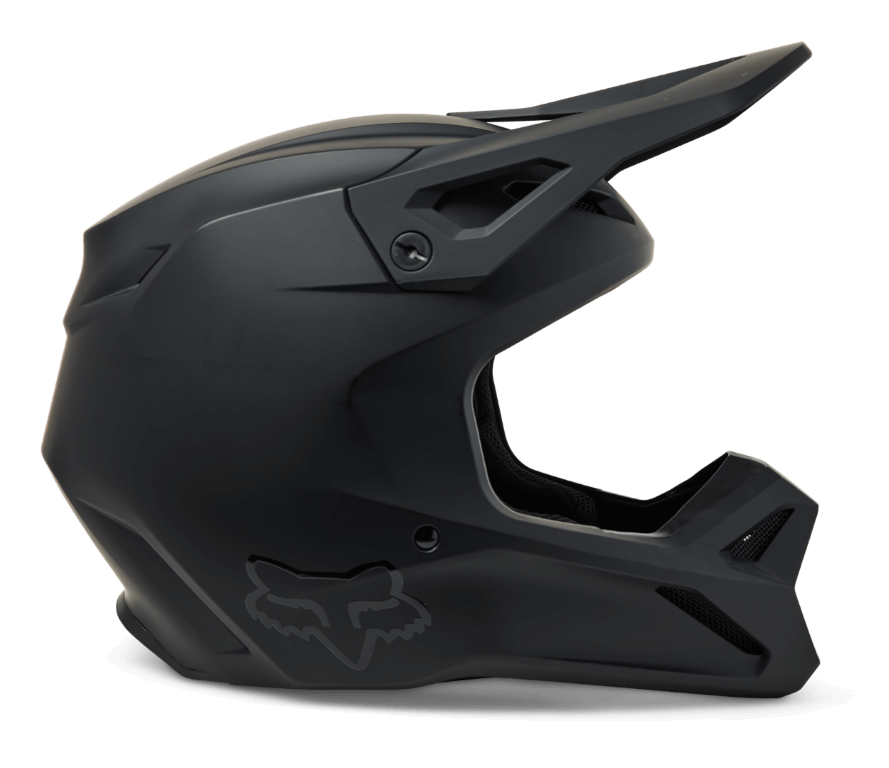 Fox Youth V1 Matte Black Helmet DOT/ECE