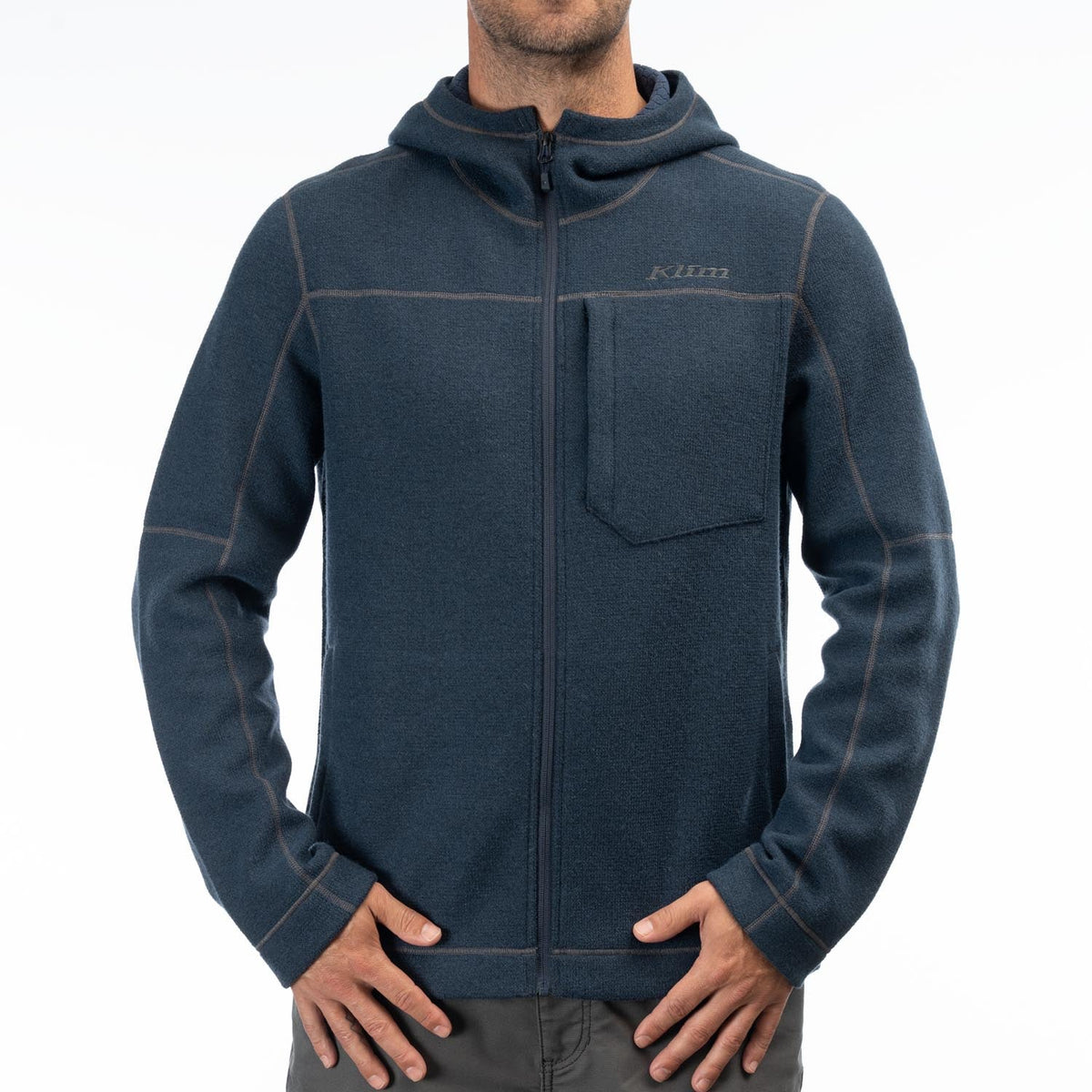 Klim Men's Bighorn Canyon Wool Blend Hooded Jacket