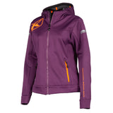 Klim Evolution Hoodie - Medium , Deep Purple - Strike Orange