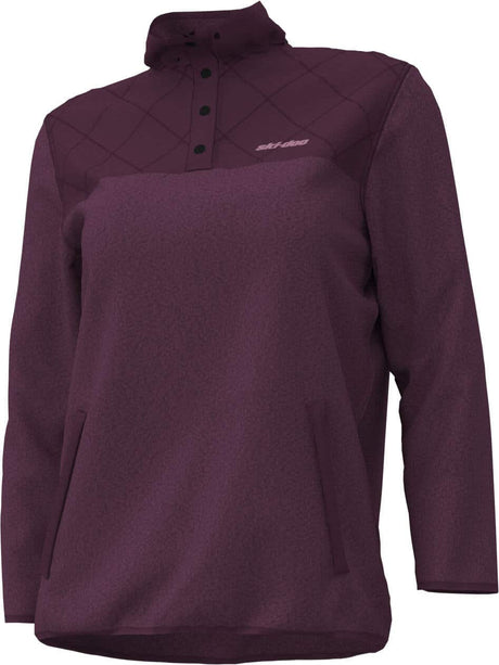 Ski-Doo Women's Pullover Fleece 1/4 Snap