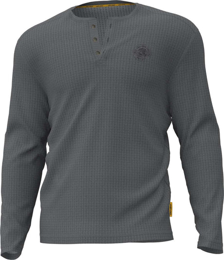 Ski-Doo Men's Waffle Knit Thermal Long Sleeve Henley