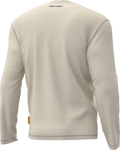 Ski-Doo Men's Waffle Knit Thermal Long Sleeve Henley