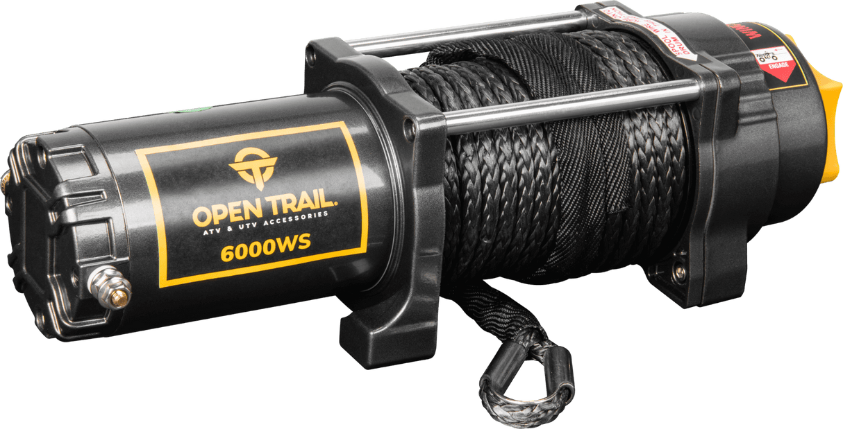 Open Trail 6000Lb Wide Winch Synthetic Rope 191361422775 460-0134