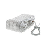SeaChoice Solid-Braid Nylon Anchor Line – White, 3/16" x 100'