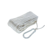 SeaChoice Solid-Braid Nylon Anchor Line – White, 3/16" x 100'