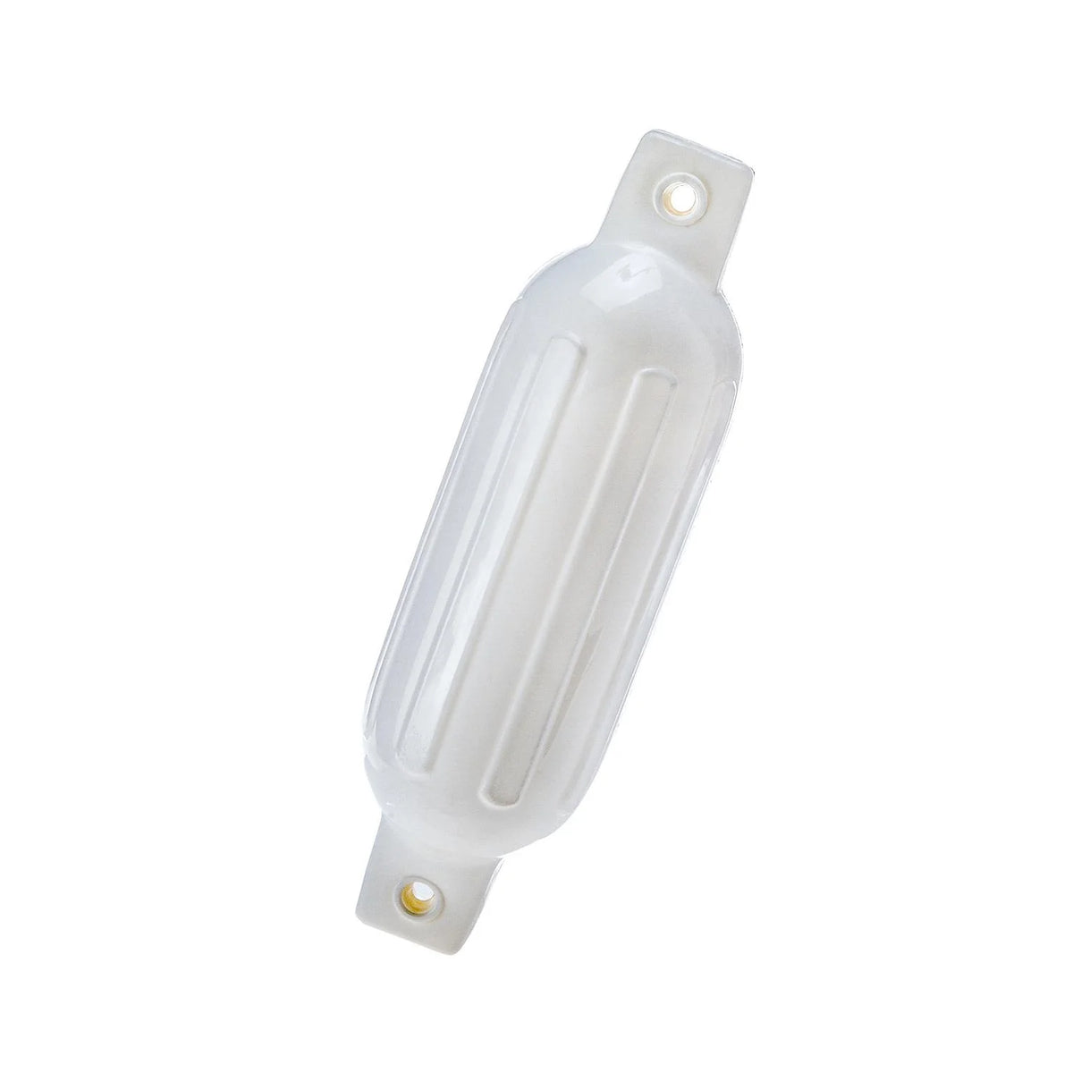 SeaChoice Twin-Eye Ribbed Boat Fender – White, 4.5" x 16"