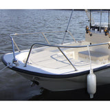 SeaChoice Twin-Eye Ribbed Boat Fender – White, 4.5" x 16"