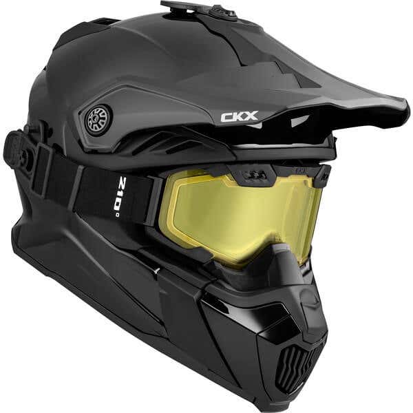 CKX Titan Air Flow Helmet Solid with 210° Goggles