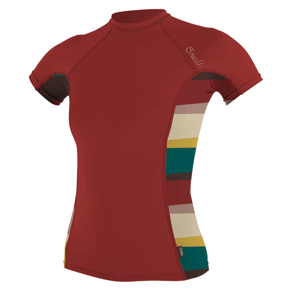 O'Neill Women's Side Print S/S Rash Guard