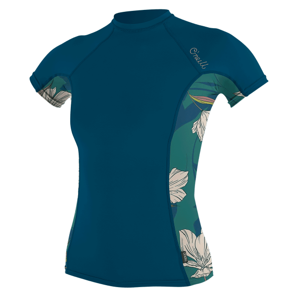 O'Neill Women's Side Print S/S Rash Guard