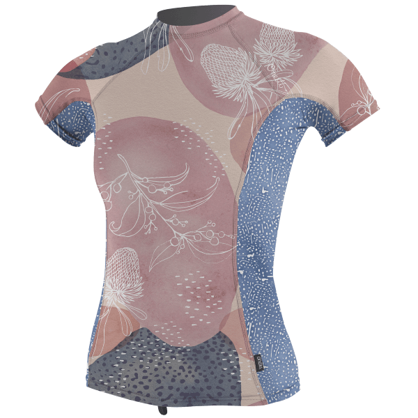 O'Neill Women's Side Print S/S Rash Guard