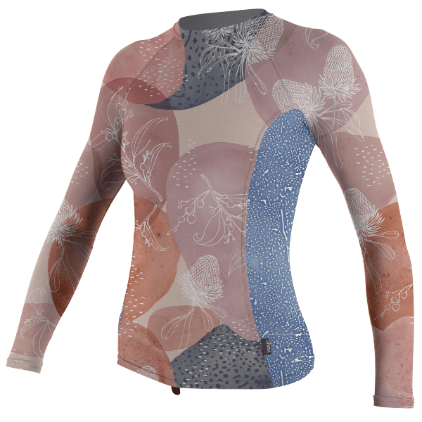 O'Neill Women's Side Print L/S Rash Guard