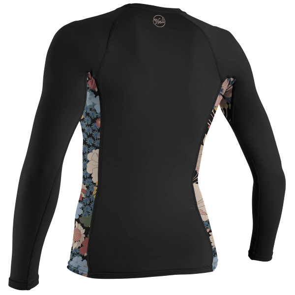 O'Neill Women's Side Print L/S Rash Guard