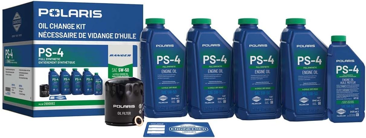 Polaris Oil Change Kit, for RANGER Models, Genuine OEM - 2890882
