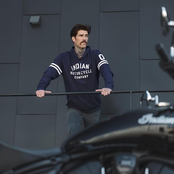 Indian Motorcycle Men's Sleeve Printed Lightweight Hoodie