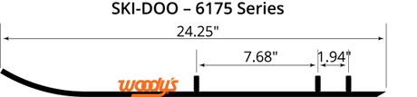 Woody's Ski-Doo 6" Carbide Runners