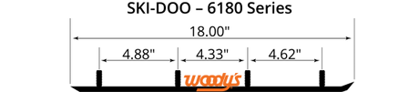 Woody's Ski-Doo 6" Carbide Runners