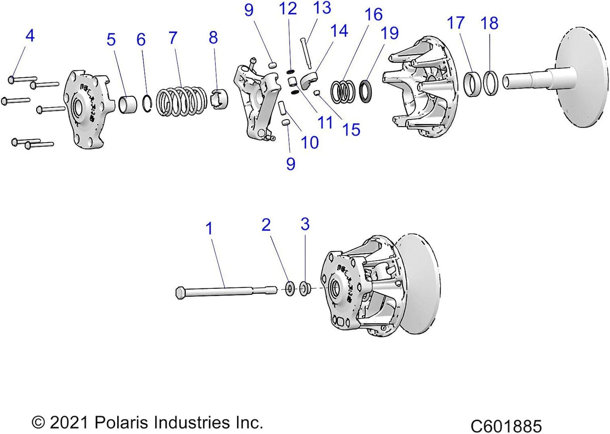 Polaris Snowmobile Clutch Spring