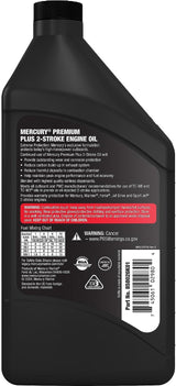Mercury 2-Stroke Premium Plus Synthetic Blend Marine Engine Oil, 1 Quart 858026K01