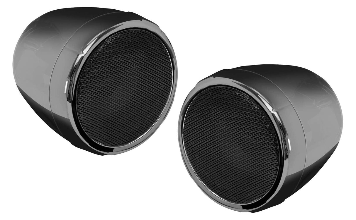 Boss Audio 2 Speaker Bt Amplified Kit 3" Speakers Black Chrome 791489127776 Mcbc425Ba