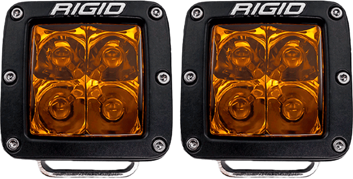 Rigid D-Series Spot Amber Pro Pair 849774034749 20252