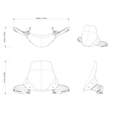 Can-Am Outlander Extra High Windshield Kit