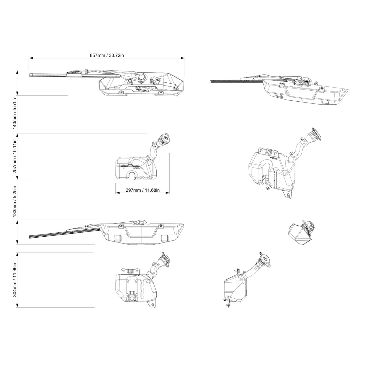 Can-Am Defender SMART Intermittent Wiper & Washer Kit