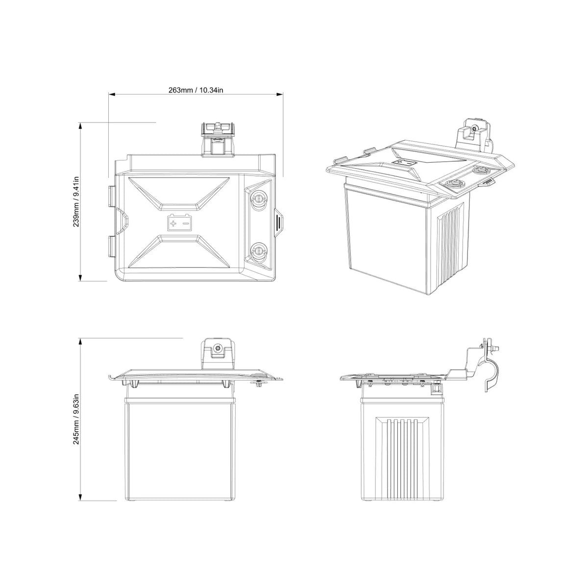 Can-Am Auxiliary Battery Installation Kit