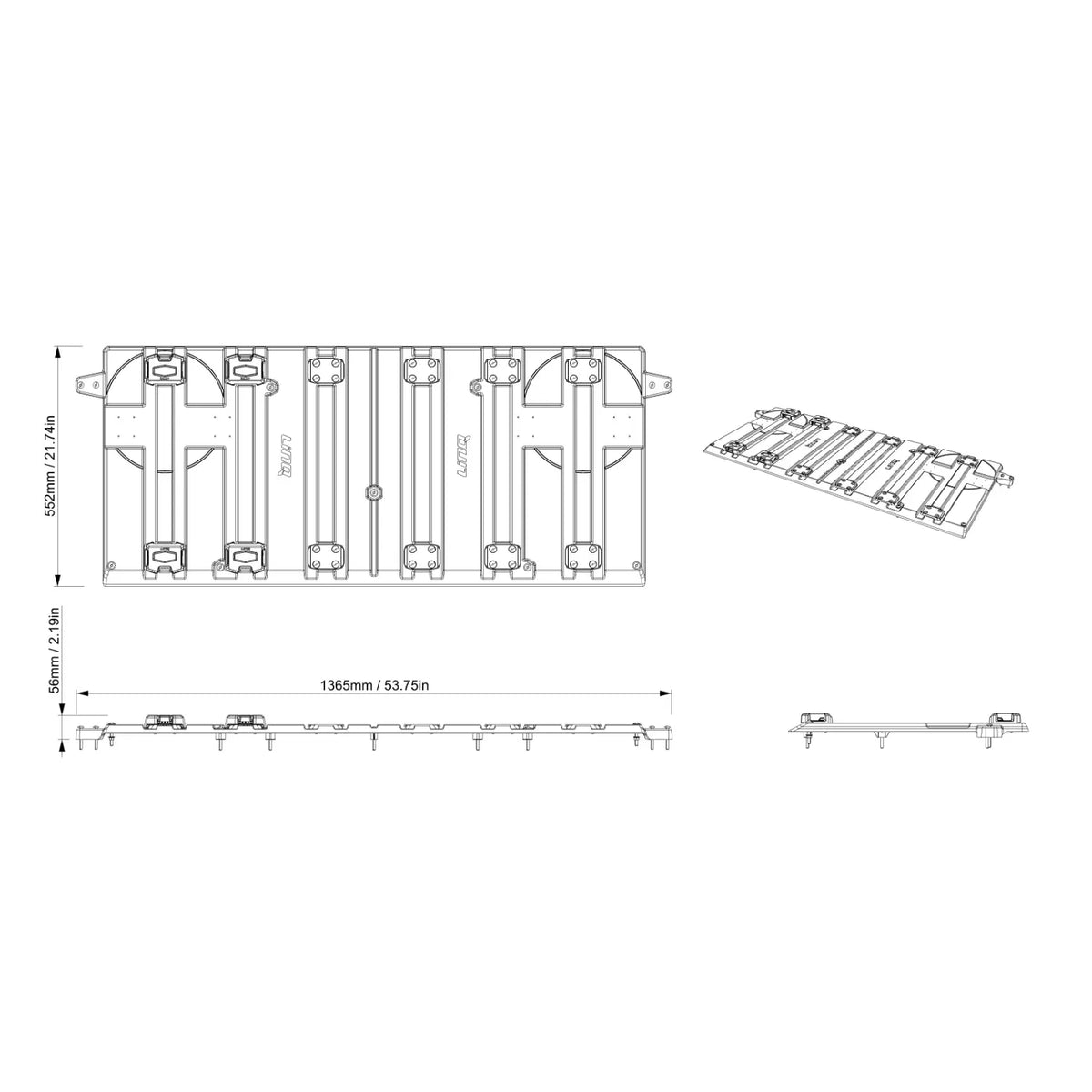 Can-Am Defender Cargo Bed Plate for Sliding LinQ
