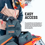 Polaris Snowmobile Lock & Ride Flex Adventure Tunnel Bag, Tal, Black,  Easy Install, Waterproof, Storage Bag for Gear - 2884456