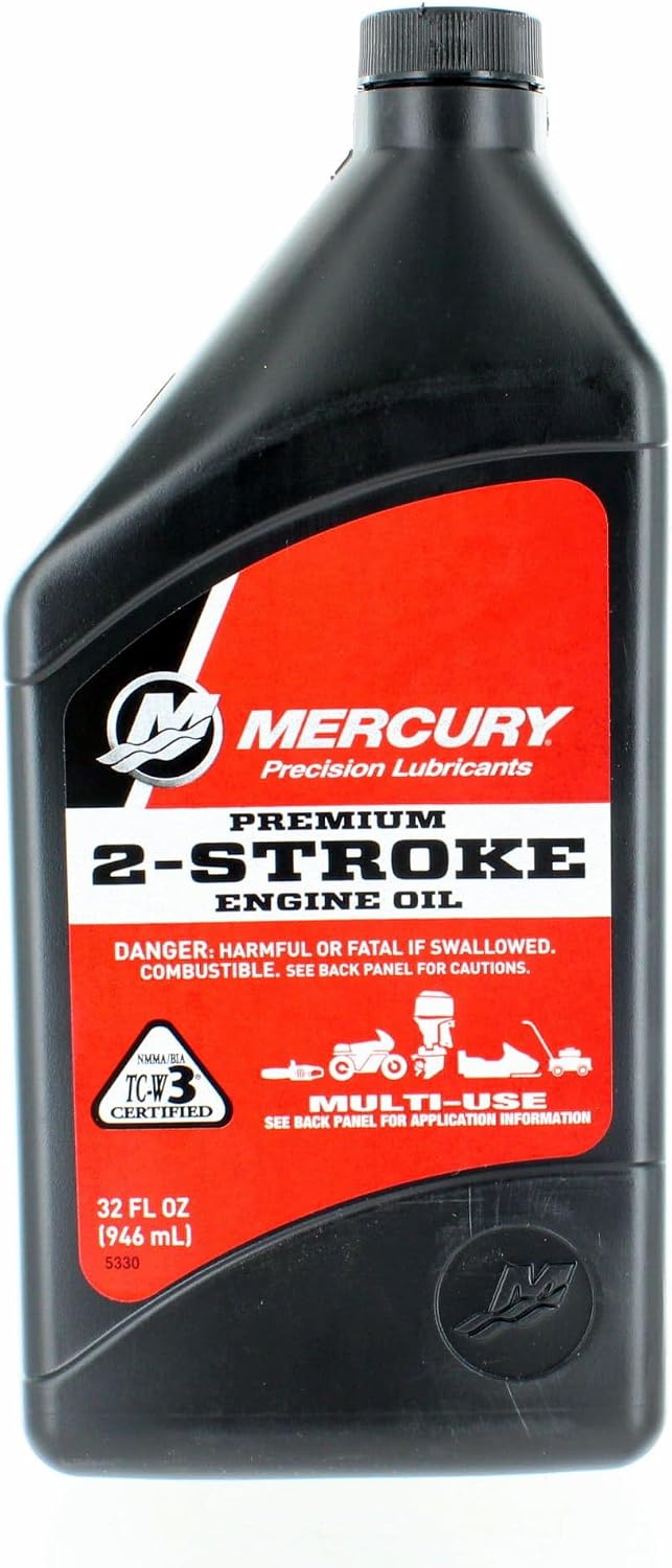 Mercury Premium 2-Stroke TC-W3 Outboard Oil 1 Quart - 858021K01
