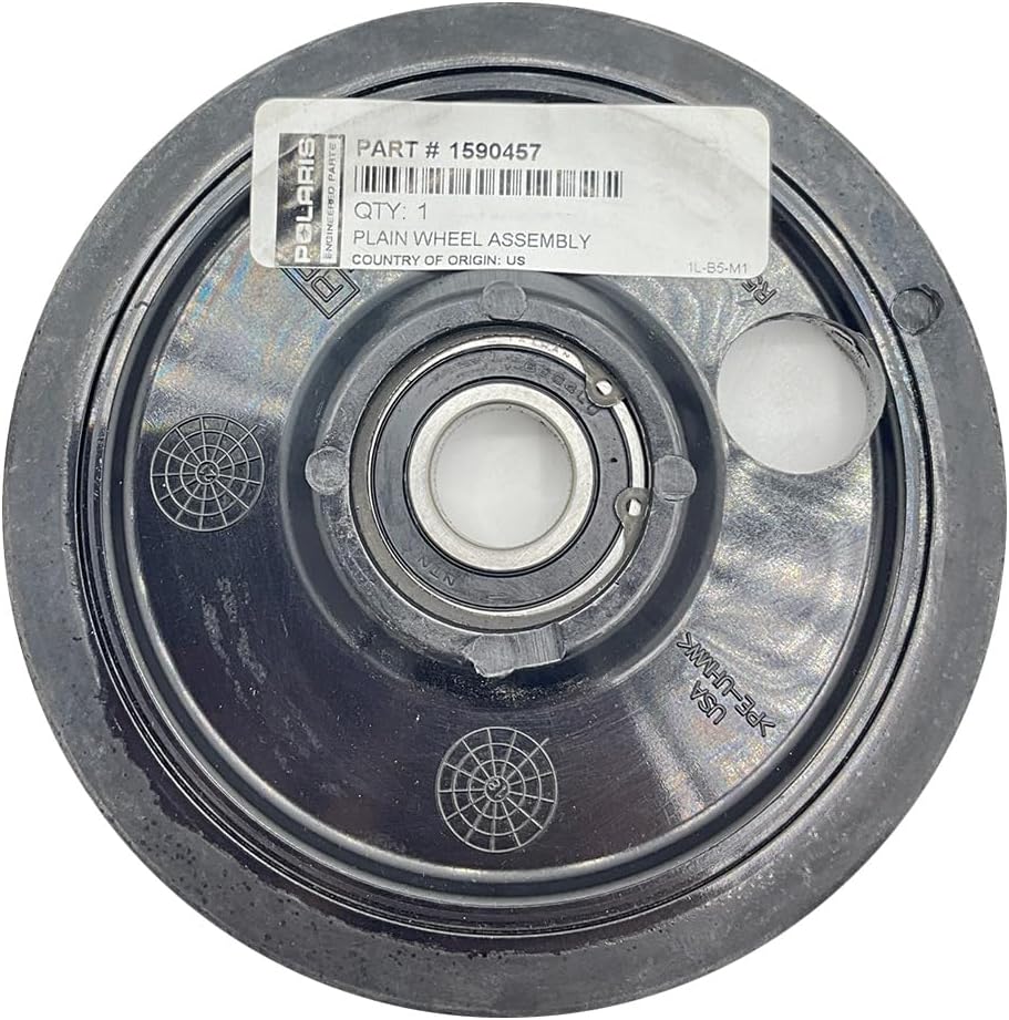 Polaris Snowmobile Plain Wheel Assembly, Genuine OEM Part 1590457