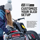 Polaris Snowmobile Lock & Ride Flex Adventure Tunnel Bag, Tal, Black,  Easy Install, Waterproof, Storage Bag for Gear - 2884456