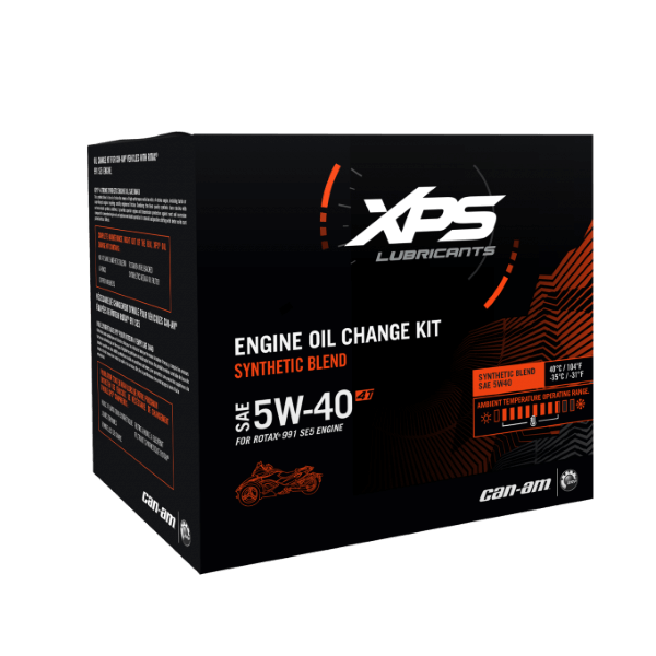 Can-Am Spyder 4T 5W-40 Synthetic Blend Oil Change Kit, Rotax 991 (SE5), 9779248