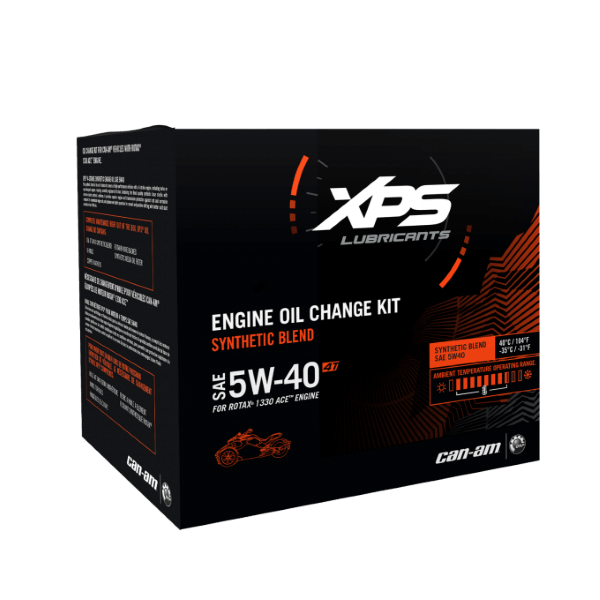 XPS Spyder 4T 5W-40 Synthetic Blend Oil Change Kit For Rotax 1330 Engine