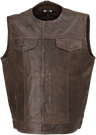 Z1R Ganja Perforated Leather Vest