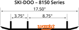 Woody's Ski-Doo 6" Carbide Runners