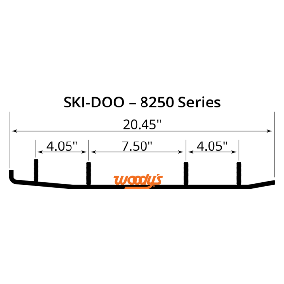 Woody's Ski-Doo 8" Carbide Runners