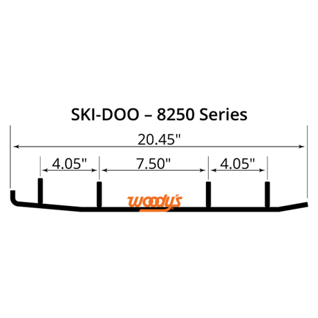 Woody's Ski-Doo 8" Carbide Runners