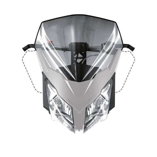 Ski-Doo High Windshield - Smoke (860200928)