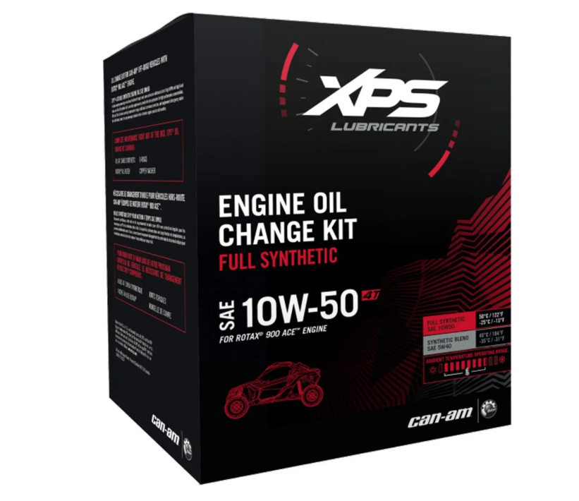 Can-Am XPS 4T 10W-50 Synthetic Oil Change Kit for Rotax 900 ACE engine SKU 9779261