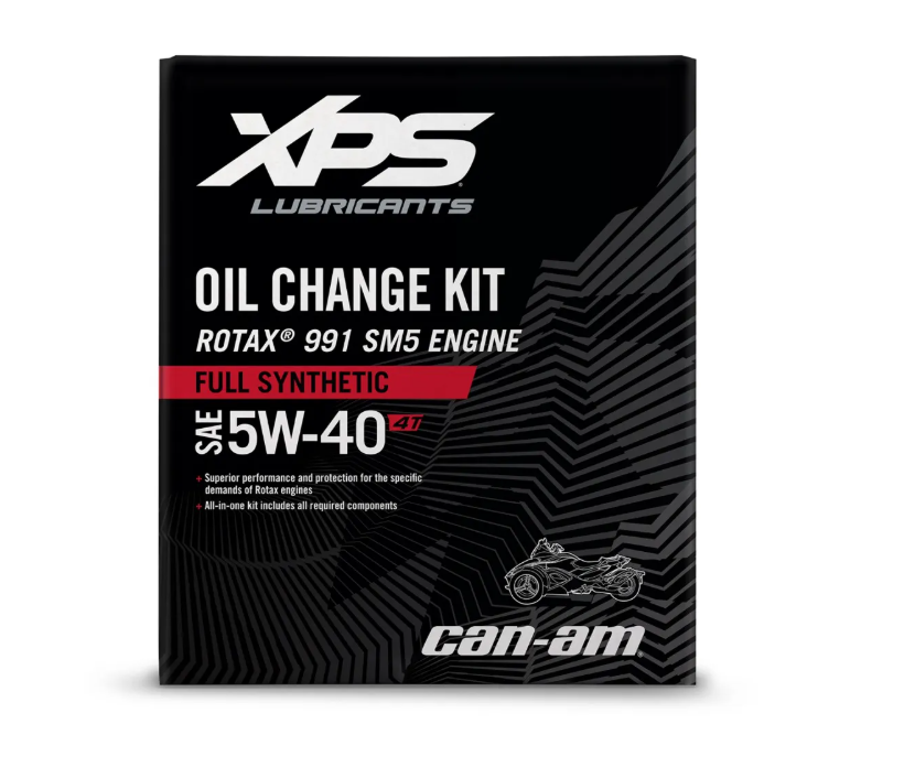 Can-Am XPS 4T 5W-40 Full Synthetic Oil Change Kit for Rotax 991 (SM5) engine SKU 9779482